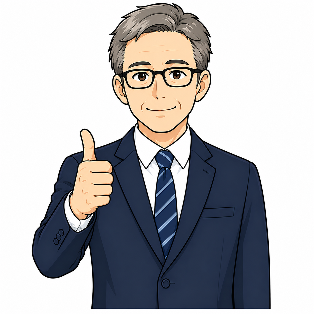 親指を立てる運行管理者